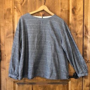 MUJI Organic Cotton Flannel Blouse